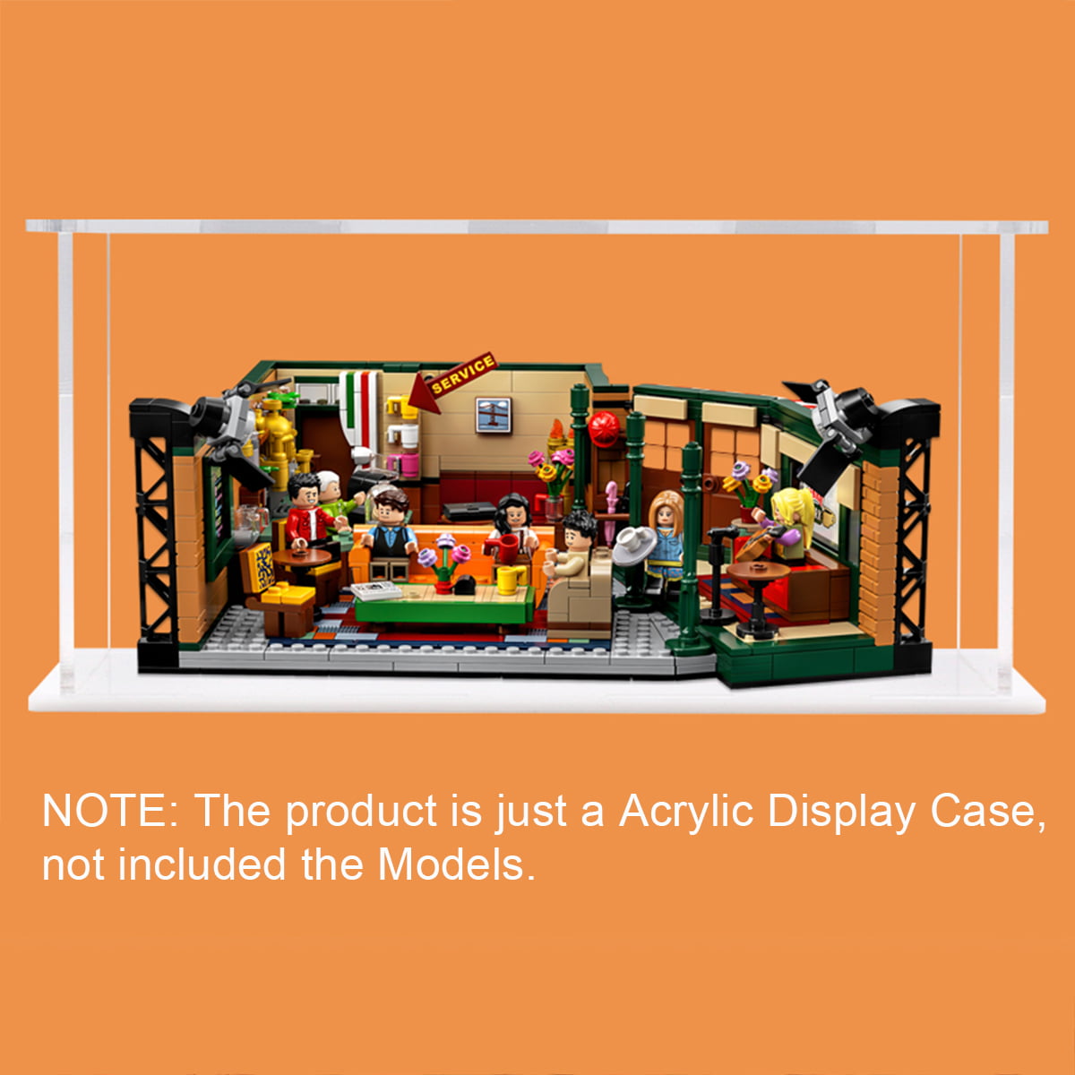 Display Stand Plate Lego Friends Central Perk 21319 Model Acrylic Nameplate