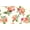 IVORY/PEACH/MIST, variant on Challis Rayon Printed First Crush, Floral Fabric, Dress Fabric (BLACK/CORAL/BLUE, ByYard)