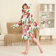 thumbnail image 4 of FORMRS Kids Bathrobe Unisex Hooded Robe Toddler Pajamas Sleepwear, Size 7-9T, Apple Pattern, 4 of 7