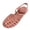 Pink, variant on Women's Retro Jelly Sandals Adjustable Buckle Strap F𝗅a𝗍s Slides Breathable Bra𝗂ded Closea Toe Shoes Fashion S𝗅ip On Fisherman Slippers