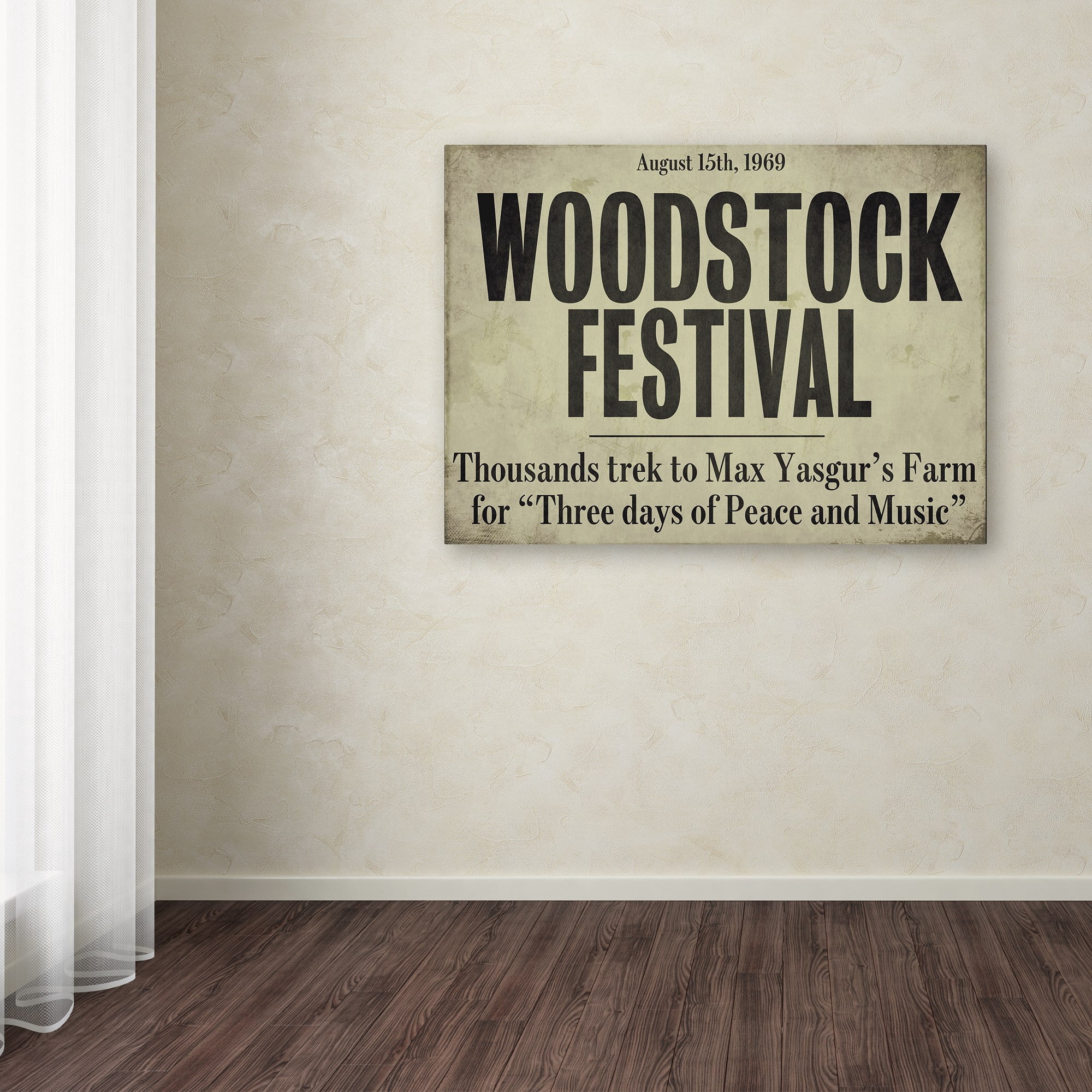 Trademark Fine Art "Woodstock" Canvas Art by Color Bakery