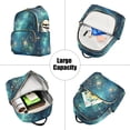 thumbnail image 5 of FORMRS Mini Backpack Purse for Women Travel Daypack Casual Shoulder Bag, Magical Forest Glowing Lights, 5 of 7