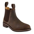 thumbnail image 2 of Old West Dark Brown Womens Leather Chelsea Ankle Boots 6M, 2 of 2