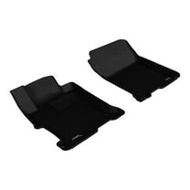 3D MAXpider Custom Fit Kagu Floor Mat (Black) Compatible with Honda Accord 2013-2017 - Front Row