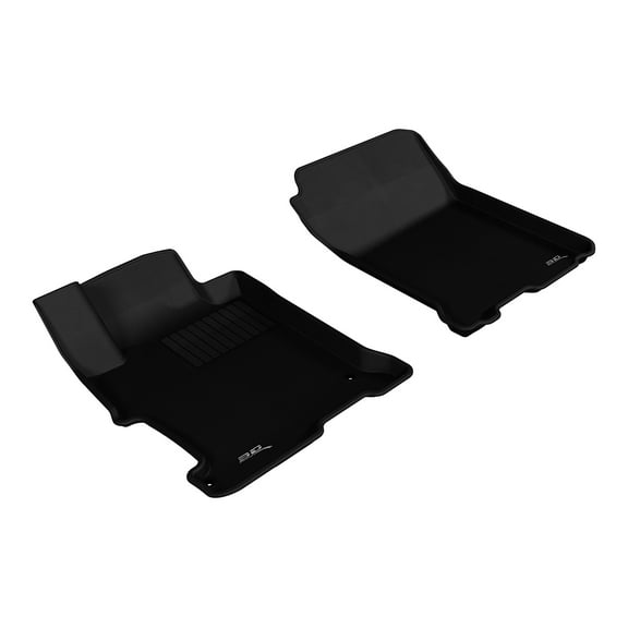 3D MAXpider Custom Fit Kagu Floor Mat (Black) Compatible with Honda Accord 2013-2017 - Front Row