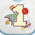 thumbnail image 4 of Inktastic 1st Birthday Outer Space Theme Boys or Girls Baby Bib, 4 of 4