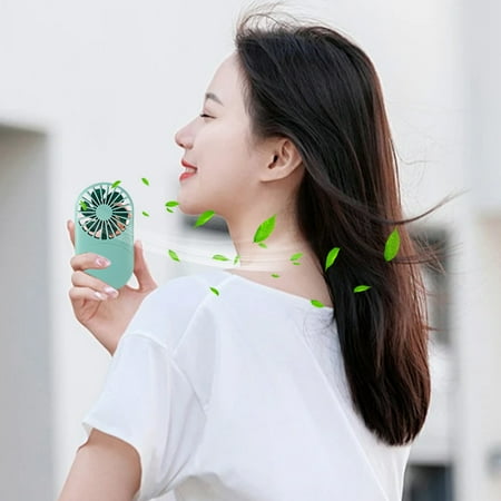 

PNNJI 2025 New - Handheld Fan Beauty Mirror Mini Fan Rechargeable Low Noise Handheld Fan Outdoor Travel Indoor Office And Home Use - Back to College Clearance(J)