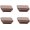 Black Walnut, variant on Gamvdout Wood Pull Handles 4Pcs Square Drawer Cabinet Solid Wood Handle Wooden Wardrobe Door Log Cabinet Single Hole Handle Oak 60Mm