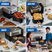 PowerXL 6.3 Quart AirMax Air Fryer Oven with Four Presets and Compact Two-Tier Design, 450F Maximum Temperature, No Preheat Needed