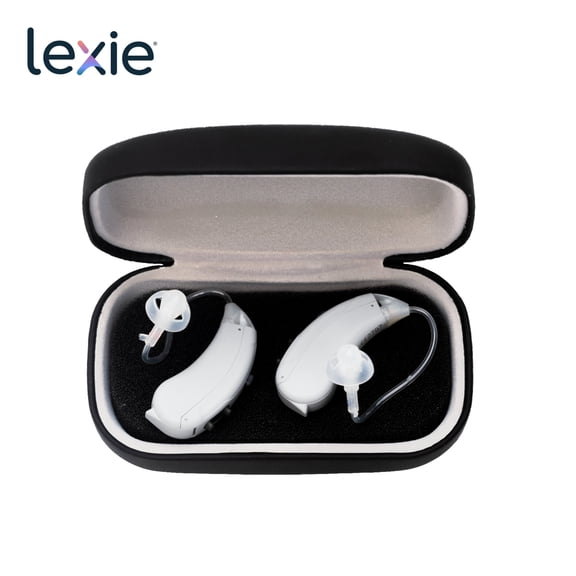 Lexie Lumen Self-Fitting, OTC Hearing Aids | with Lexie Expert® Support | Clinically proven | Replaceable batteries – Grey