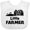 AA-White, variant on Inktastic Little Farmer Barn, Silo and Cows Boys or Girls Baby Bib
