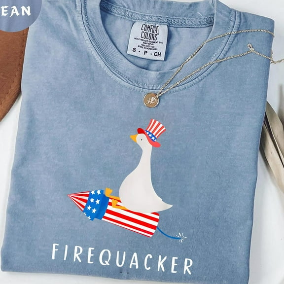 DOPASHIRT Funny July 4Th Shirt, Funny Goose Shirt, Independence Day Tee, Usa Shirt, Patriotic Tshirt, Firequacker Shirt, July 4Th Gift Unisex S-5XL Hot Trending Shirt, Vintage Birthday Gift