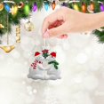 thumbnail image 3 of Adornos navideños, adornos colgantes de Navidad para personas mayores, colgante personalizado, adornos familiares, D, 3 of 3