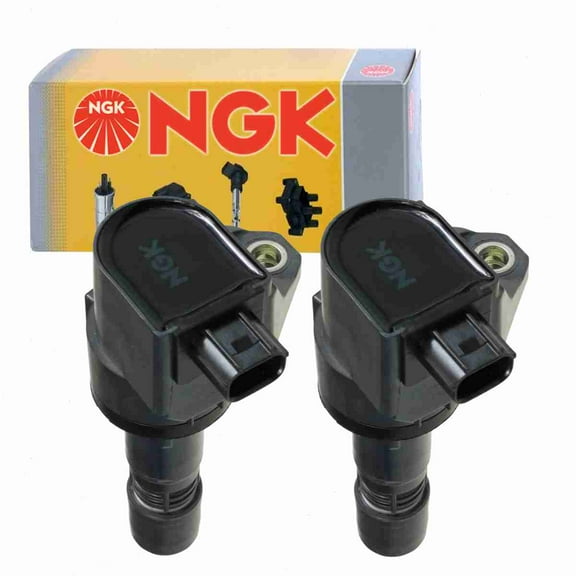 2 pc NGK 48885 Ignition Coils for 178-8525 30520-R1A-A01 921-2152 E1172 GN10421 IC775 UF-672 UF672 Spark Plug Wire Boot Fits select: 2012-2015 HONDA CIVIC, 2016-2021 HONDA HR-V