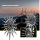 thumbnail image 4 of Molino de viento de escultura cinética Molino de viento mágico único de metal con jardín con hilanderos de acero inoxidable para exteriores para decoración de patio, 4 of 4