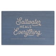 thumbnail image 1 of Myrtle Beach, South Carolina, Springmaid Pier, Saltwater Heals Everything, Simply Said Birch Wood Wall Sign (12x18 Rustic Home Decor, Ready to Hang Art), 1 of 4