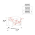 thumbnail image 3 of Depot E-Shop Healy Nightstand, 1 Drawer, 2 Shelves, Alby Blue, 3 of 7