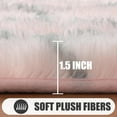 thumbnail image 2 of Geometric Area Rug for Living Room 5x8, Fluffy Pink and Grey Rug, Shaggy Floor Rugs for Girls Bedroom Home Decor Aesthetic, Ultra Soft Plush Fuzzy Carpet for Kids Nursery Teen Playroom Dorm, 2 of 16