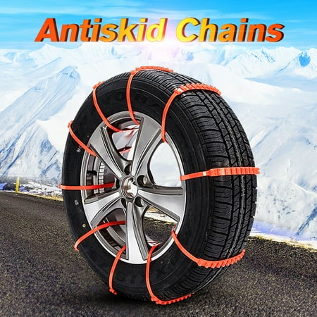M.way 10Pcs 90cm/3ft Car Vehicle Truck Snow Wheel Tire Anti-skid Chains For Safety Driving