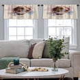 thumbnail image 3 of LALILO Kitchen Curtain Valance Dog Breed Hunting Gun Rod Pocket Window Curtain 52"x 18" Set of 2, 3 of 6