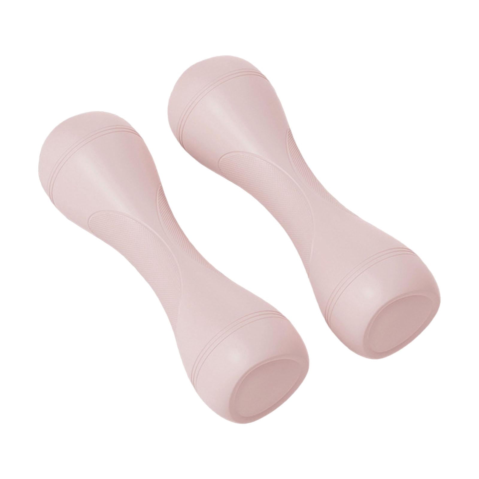 GARENDE Adjustable Dumbbells Pair for Home Strength Training Non Slip for Women Kids Pink
