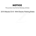 thumbnail image 2 of Transit Auto Front Rear Disc Brake Caliper Coated Rotors and Ceramic Pads Kit (10Pc) for Car 2015 Mazda CX-5 with Electric Parking KCG-102431N, 2 of 2