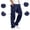 Dark Blue, variant on GrmtClth Men's Cargo Pants Straight Leg Relaxed Fit Drawstring Tactical Work Pants Outdoor Hiking Dark Blue M
