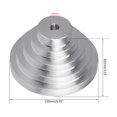 thumbnail image 3 of lanema Aluminum A Type 5 Step Pagoda Pulley Wheel 150mm Outer Diameter 14mm to 28mm Bore for V-shaped Timing Belt, 3 of 14
