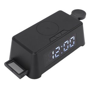 Alarm Clock Wireless Charger, Watertight Charging Port Wireless Charger Watertight  for Headphone