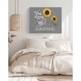 thumbnail image 3 of Sunflowers Wall Art for Living Room,Canvas Picture Wall Decor for Bathroom Bedroom,Modern Bee You Are My Sunshine Grey Painting Artwork for Office Kitchen Hallway Dining Room Home Decorations 20"x24", 3 of 8