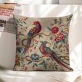 thumbnail image 6 of Birds, Flowers Linen toss pillowcase decoration pillowcase gifting preferred 20x20 inch cushion cover 2 sets sofa pillowcase sofa bedroom living room car, 6 of 8