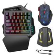thumbnail image 1 of Juego De Ratón Ergonómico Para Juegos Por Cable H300 V100 35 Teclas Teclado De Juego De Una Sola Mano P6 Teclado Portátil Convertidor De Ratón Combo Minnieouse EL012729-00, 1 of 6