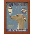 thumbnail image 2 of Greyhound, Tan, Ice Cream, Framed Art Print Wall Art by Fab Funky Sold by Art.Com, 2 of 5