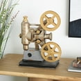 thumbnail image 2 of 11" x 15" Brown Metal Projector Film Sculpture, by DecMode, 2 of 13