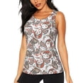 thumbnail image 2 of Picia Paisley Floral Pattern Women's Workout Tank Top,Breathable Activewear,Slim Fit Athletic Top,Versatile Workout Moisture-wicking top-XX-Large, 2 of 9