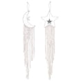 thumbnail image 1 of Uxcell 2 Pcs Star Moon DreamCatcher Hecho a Mano, Decoración de Habitación para Adolescentes, Abuela, Amigos, Madre (Blanco), 1 of 5