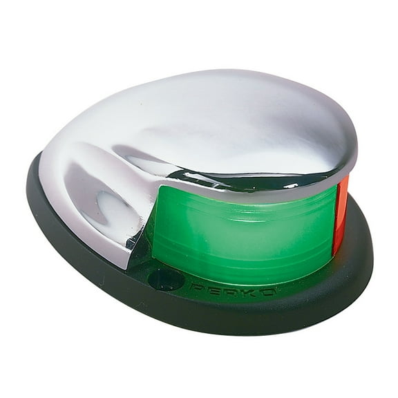 Perko 0227DP0CHR Horizontal-Mount Bi-Color Navigation Light