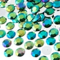 thumbnail image 1 of CHUANK Perles John 400 Pcs 12mm (SS50) / Strass Ronds en Acrylique Bleu Royal à Dos Plat, 1 of 5