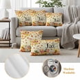 thumbnail image 6 of Orange Hello Fall Outdoor Pillow Covers 20"x12" Set of 2,Waterproof Throw Pillow Covers for Patio Furniture,Thanksgiving Pumpkins Maple Leaf Decorative Cushion Pillowcases for Garden Porch Couch Sofa, 6 of 9