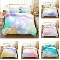 Tie Dye Duvet Cover, Twin Tie Dye Bedding Sets for Girls, Teen Colorful