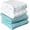 Dew, variant on Royale Collection 100% Combed Terry Cotton, Highly Absorbent, Kitchen Dish Cloth Set, 13-3/4" x 12", 3-Pack, Solid, Juniper