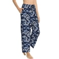 thumbnail image 2 of Naloa Dragon Print Women’s Ultra-Soft Comfy Pajama Lounge Pants with Pockets & Drawstring, 2 of 8