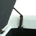 thumbnail image 2 of HomCom 51" Faux Leather Unique Tufted Storage Bench Ottoman - Cream White, 2 of 10