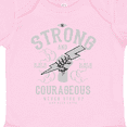 thumbnail image 4 of Inktastic Be Strong and Courageous Boys or Girls Baby Bodysuit, 4 of 5