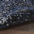 thumbnail image 4 of Nourison Passion Light Blue/Black 5'3" x 7'3" Area Rug, Boho, Abstract, Bed Room, Living Room, Dining Room, Kitchen, , Easy Cleaning, Non Shedding (5' x 7'), 4 of 9