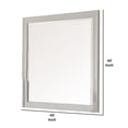 thumbnail image 5 of BenJara Modern Mirror with Rectangular Frame an Molded Details, White, 5 of 5