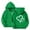 Green, variant on Girls Preppy Heart Sweatshirts Oversized Pullover Sweatshirt Kids Fall Winter Long Sleeve Cute Prints Trendy Hoodies (Red, 11-12 Years)