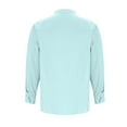 thumbnail image 3 of Men's Linen Henley Shirts Casual Long Sleeve Button Travel Tops Lightweight Long Sleeve Lounge T-Shirt, 3 of 5