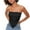 Black, variant on Honeeladyy Clearance under 10$ Women Tube Tops Sleeveless Inverted Triangle Crop Tank Tops Ir-Regular Trendy Blouse Solid Color Base Vest Shirts