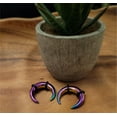 thumbnail image 2 of Zaya Body Jewelry Pair Rainbow Steel Pinchers Taper - [RT]Gauge=12g 2mm, 2 of 2